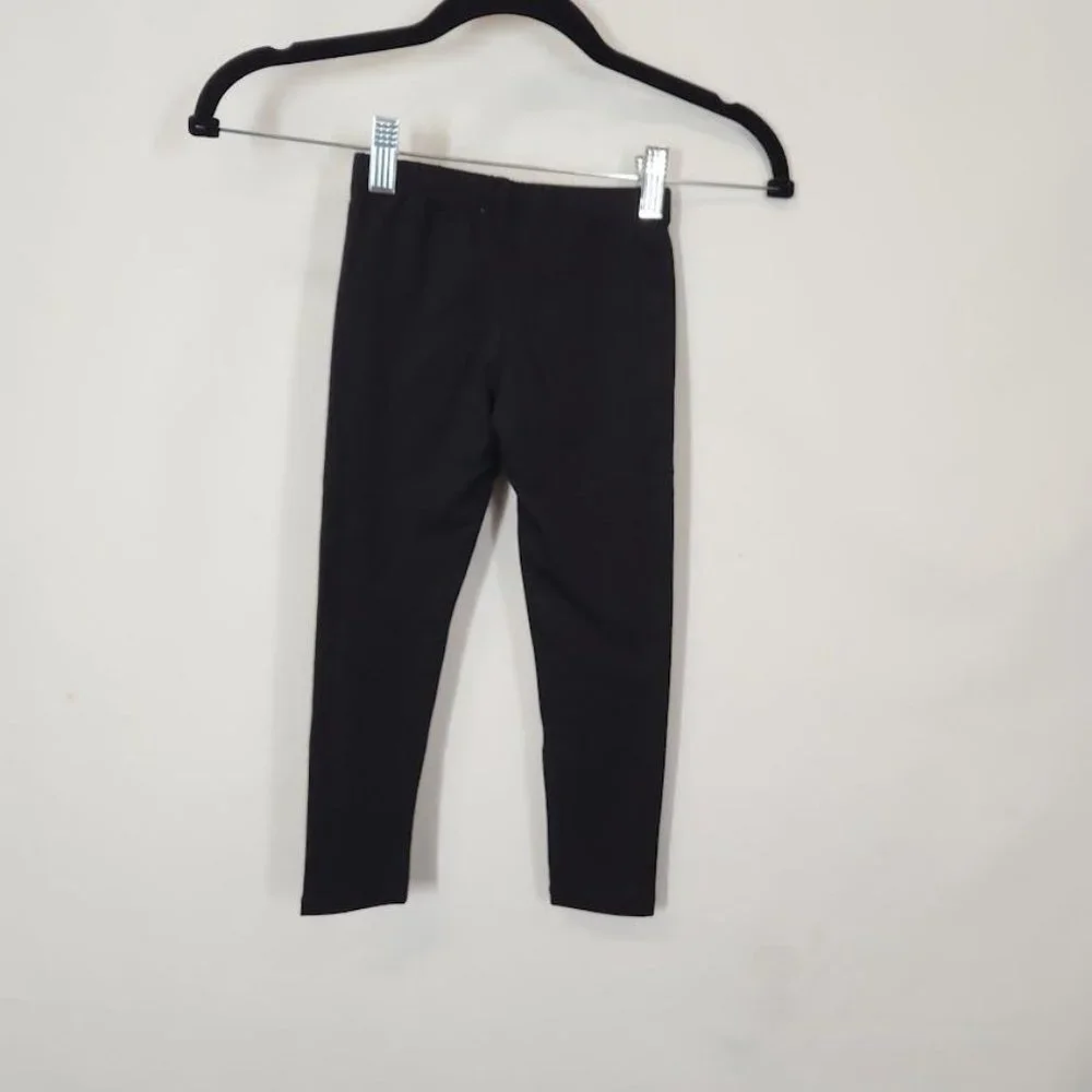 The Children's Place Girls Cotton Leggings - Black -‎ Size Small (5/6)